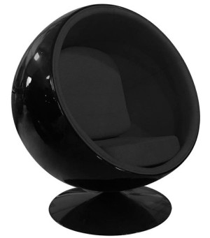 Fotel BALL BLACK czarny