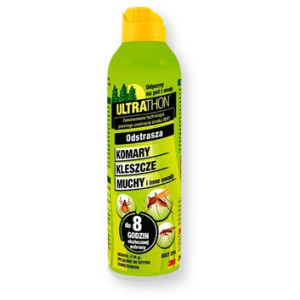 Ultrathon, spray odstraszający komary, kleszcze, muchy, DEET 25%, 170 g
