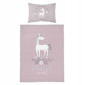 90x120 2cz Pościel IDYLLA Bambusowa Unicorn