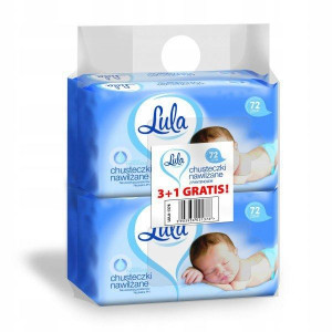 Chusteczki nawilżane Lula 4 x 72 szt.