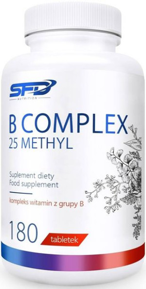 SFD B Complex 25 Methyl 180 tabl. - suplement diety