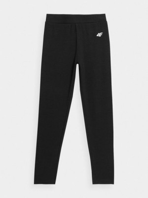 Legginsy młodzieżowe 4F czarne- HJZ22-JLEG001 20S