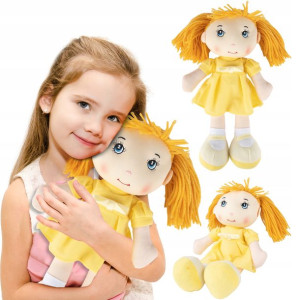 Lalka Szmacianka Ilonka 35cm Miękka Kolorowa