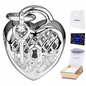 Charms Serce Kłódka srebro 925
