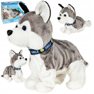 Pies Interaktywny Piesek Husky Reaguje Na Dotyk