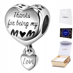 Charms srebrny Mom Mama Mother Love srebro 925