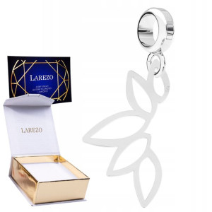 Charms wiszący Ażurowy Liść srebro 925