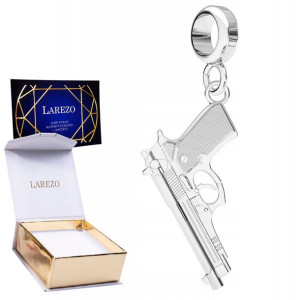 Charms wiszący Duży Pistolet srebro 925