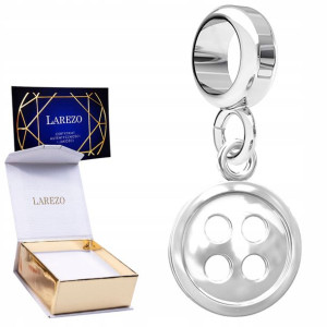 Charms wiszący Guzik srebro 925