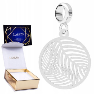 Charms wiszący Liście Palmy Listki srebro 925