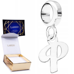 Charms wiszący Literka P srebro 925