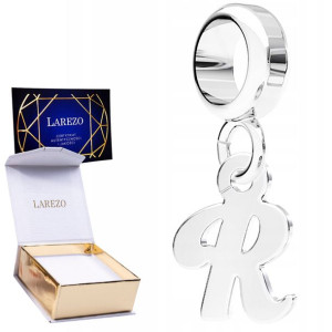 Charms wiszący Literka R srebro 925