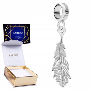 Charms wiszący Pióro Piórko srebro 925