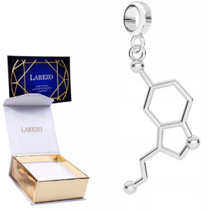 Charms wiszący srebro Wzór Serotonina