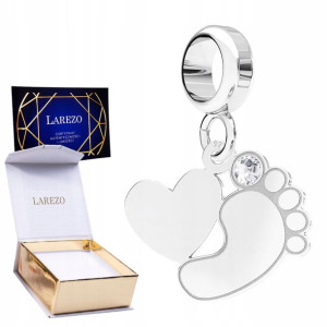 Charms wiszący Stópka srebro 925