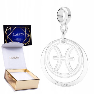 Charms wiszący Zodiak Ryby srebro 925