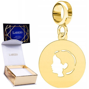 Charms wiszący złoty Chłopczyk srebro 925