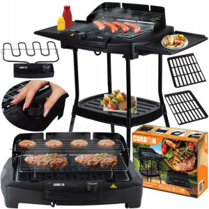 Grill Elektryczny Stołowy Stojący 2w1 Bez Dymu