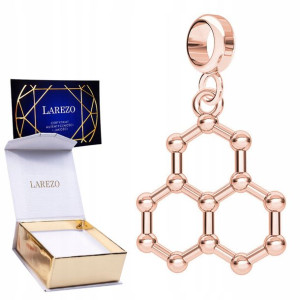 Charms Wzór Chemiczny Lód różowe złoto 925
