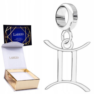 Charms znak zodiaku Bliźnięta srebro 925