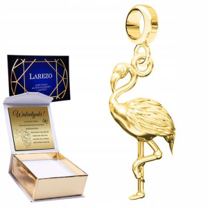 Charms złoty + GRAWER Flaming Zwierzę srebro 925