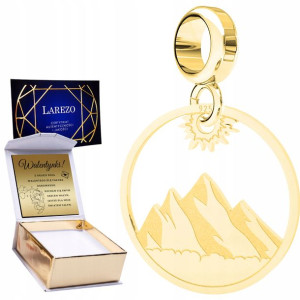 Charms złoty + GRAWER Góry Tatry Zakopane 925