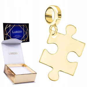 Charms złoty Puzzel srebro 925