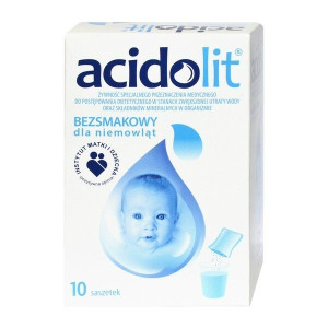 Acidolit, proszek bezsmakowy dla niemowląt, 4,35 g,10 saszetek