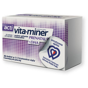 Acti Vita-miner Prenatal DHA, tabletki, 30 szt. + kapsułki, 30 szt.