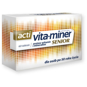 Acti vita-miner Senior, drażetki dla osób po 50 roku życia, 60 szt.