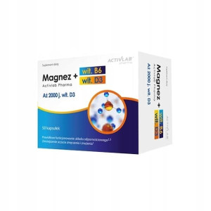 Activlab Magnez+Wit.B6+Wit.D3, kapsułki, 50 szt.