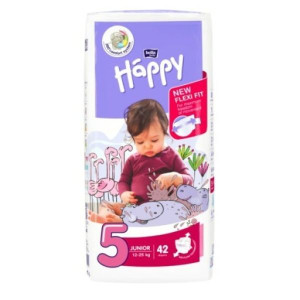 Bella Baby Happy Junior, pieluszki jednorazowe, 42 szt.
