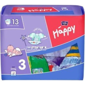Bella Baby Happy Midi, pieluszki jednorazowe, 13 szt.