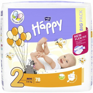 Bella Baby Happy Mini, pieluszki jednorazowe, 78 szt.