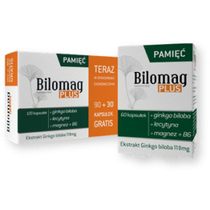 Bilomag Plus, kapsułki , 90 szt. + 30 szt. GRATIS