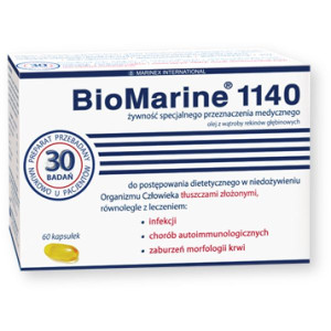 BioMarine 1140, kapsułki, naturalny olej z wątroby rekina, 60 szt.