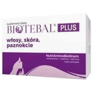 Biotebal Plus, włosy, skóra, paznokcie, tabletki, 30 szt.