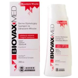 Biovax Med, dermo-stymulujący szampon na odrastanie włosów, 200 ml