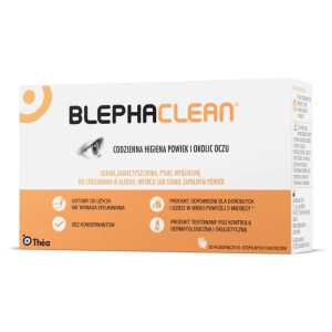 Blephaclean, chusteczki sterylne do codziennej higieny powiek, 20 szt.