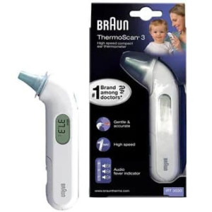 Braun IRT-3030 Thermoscan 3, termometr do ucha, 1 szt.