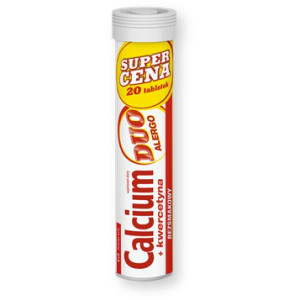 Calcium Duo Alergo + kwercetyna, tabletki musujące, bezsmakowe, 20 szt.