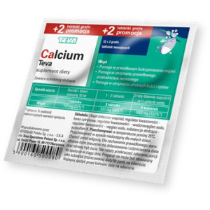 Calcium Teva (Calcium Pliva), tabletki musujące, 12 szt. + 2 szt.
