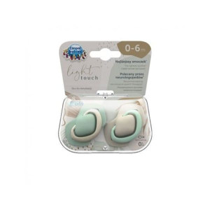 Canpol babies, Smoczek Silikonowy Symetryczny Pure Color 0-6M, 2 szt.