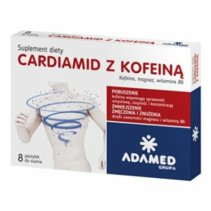 Cardiamid z kofeiną, pastylki do ssania, smak cytrusowy, 8 szt.