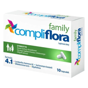 Compliflora Family, synbiotyk, kapsułki, 10 szt.