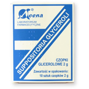 Czopki glicerolowe, 2 g, 10 szt. (Avena)