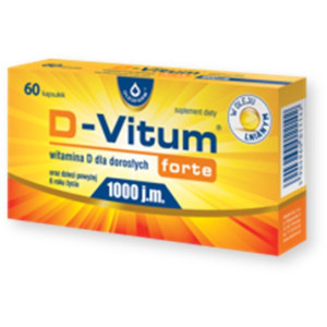 D-Vitum Forte 1000 j.m., kapsułki z witaminą D dla dorosłych, 60 szt.