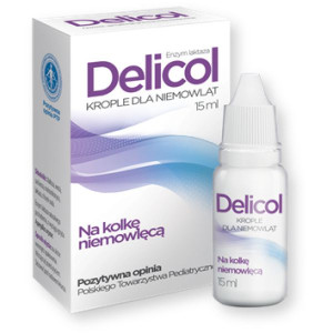 Delicol, krople dla niemowląt, 15 ml
