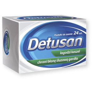 Detusan, pastylki do ssania, 24 szt