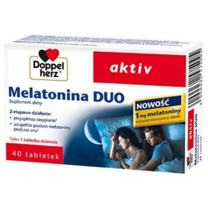Doppelherz aktiv Melatonina Duo, tabletki, 40 szt.